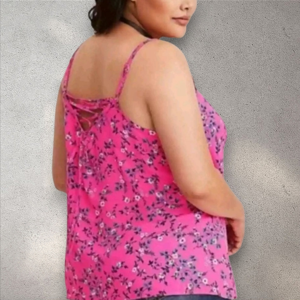 Torrid Pink Floral Camisole - Picture 2 of 7